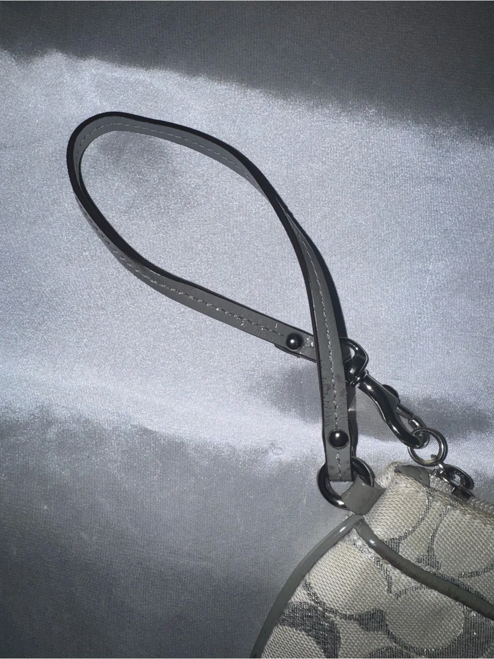 Coach Silver Wristlet